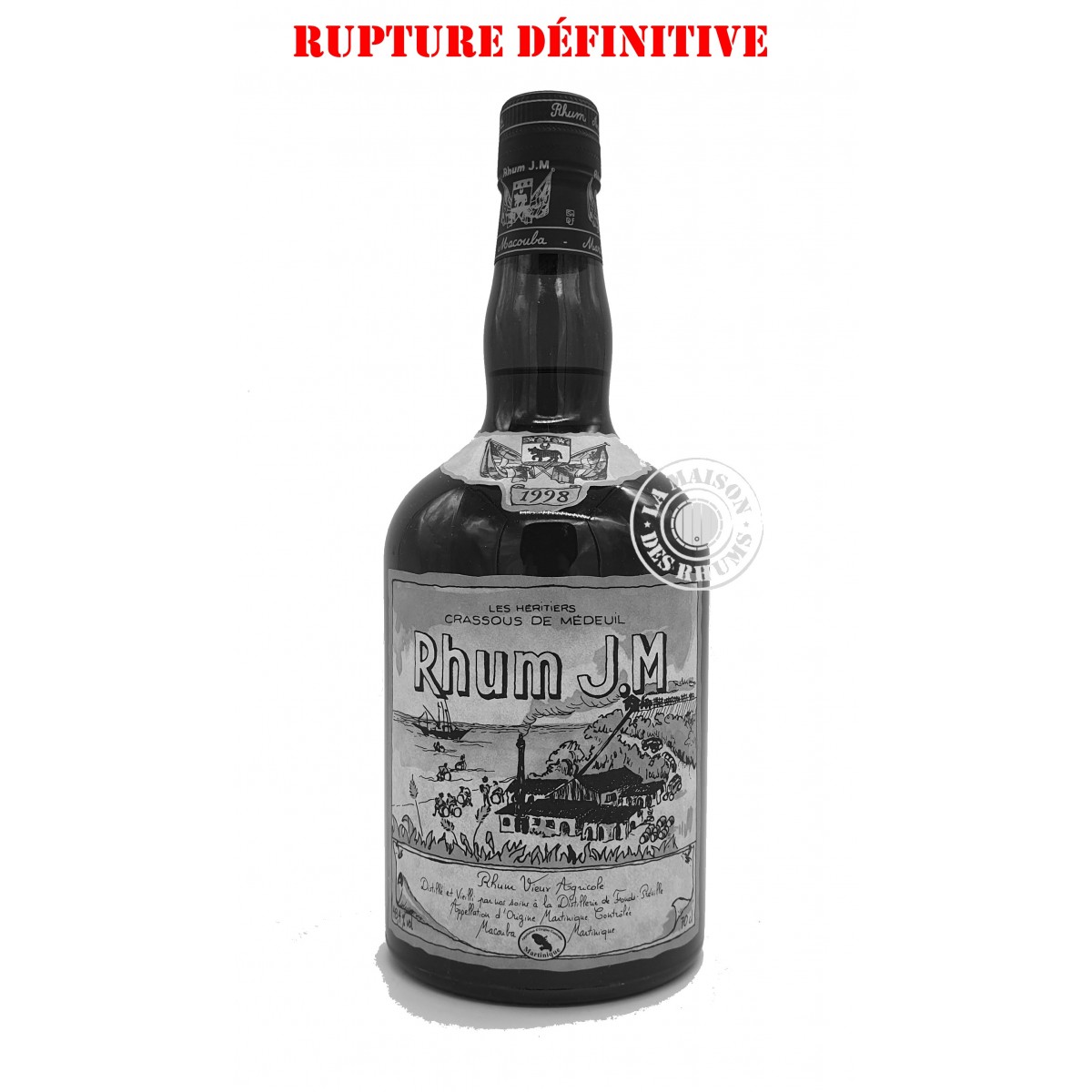 Rhum JM Vieux Millésime 1998 Brut de...