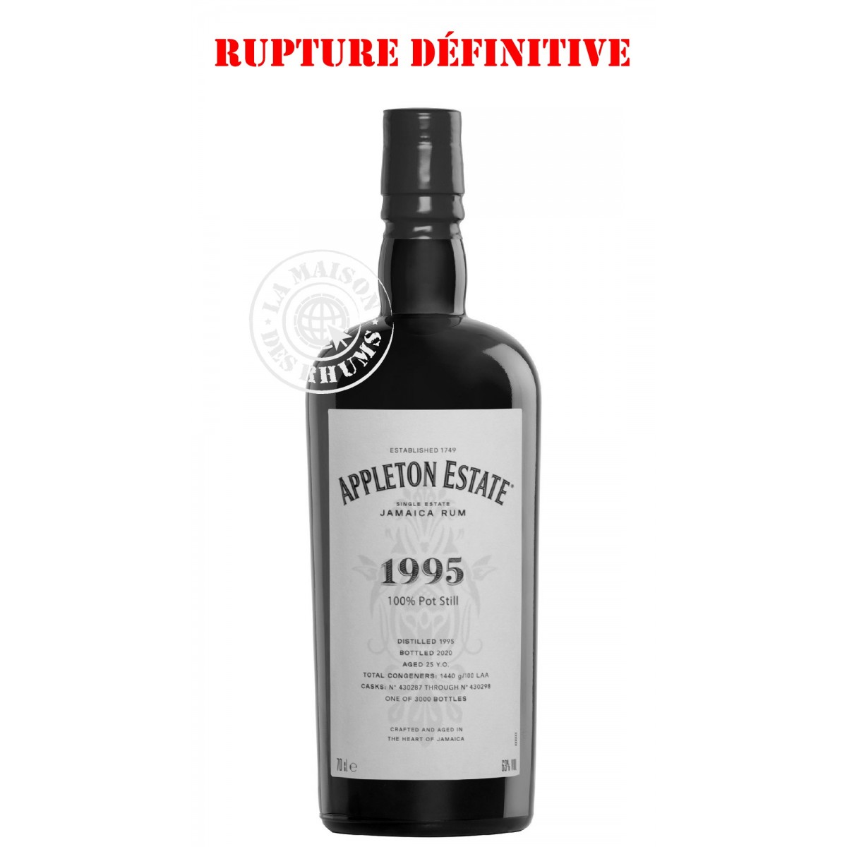 Rhum Appleton Estate Vieux 1995 25...