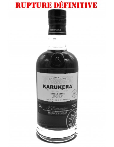 Rhum Karukera Vieux Millésime 2008...