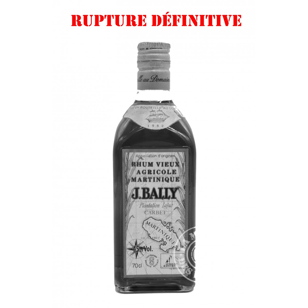 Rhum J. Bally Vieux Millésime 1982 45%