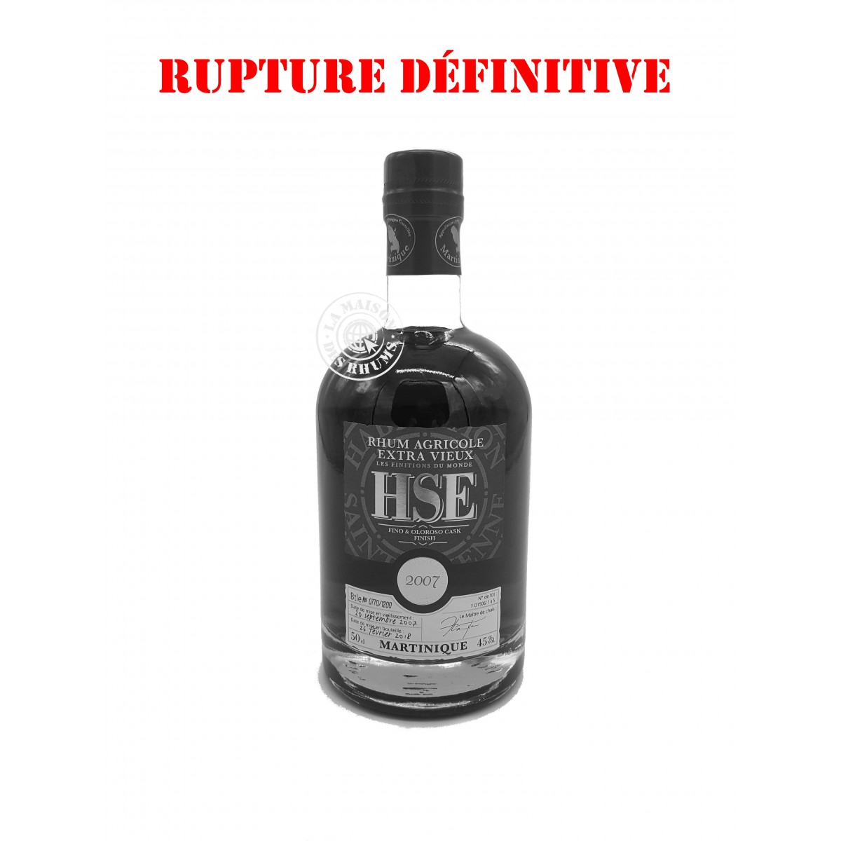 Rhum HSE Vieux Finition Fino &...