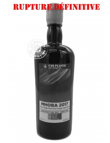 Rhum Mhoba Vieux FAQ Plastic Velier...