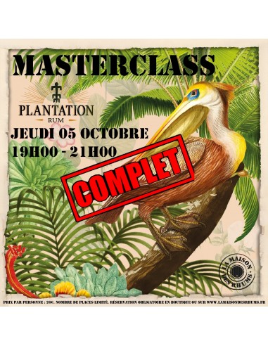Masterclass - Plantation Rum - Jeudi...