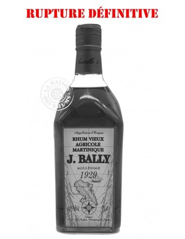 Rhum J. Bally Vieux Millésime 1929 41.5%