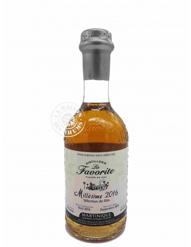 Rhum La Favorite Vieux Millésime 2016...