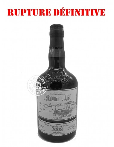 Rhum JM Vieux Millésime 2008 Brut de...