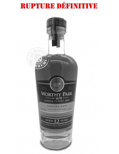 Rhum Worthy Park Vieux 12 ans Single...